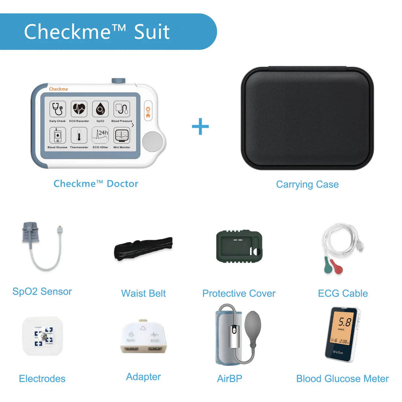 Viatom Checkme Pro Handheld Patient Vital Signs & ECG/EKG Device